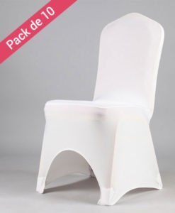 Housses de chaises Tissu Mariage Blanc
