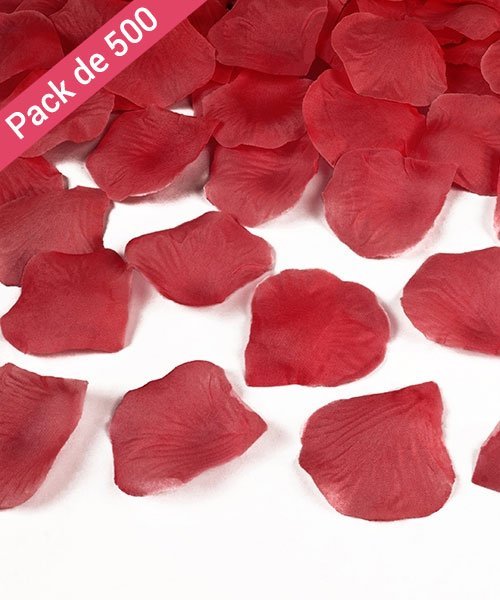 500 petales Mariage rouges