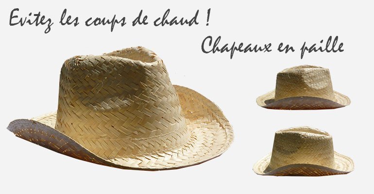 Chapeaux Paille Mariage