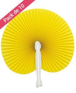 Eventail Pas Cher Jaune Mariage