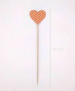 Coeur sur pique Orange