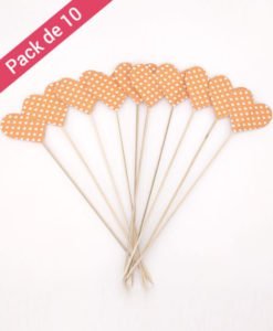 Coeur sur pique Orange
