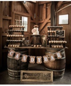Banderole Guirlande Baniere Mariage Candy Bar