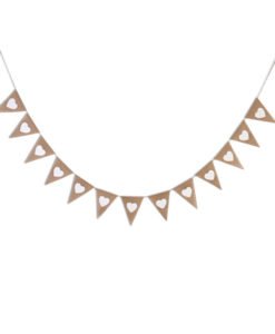 Banderole Guirlande Baniere Mariage en Jute