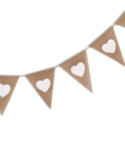 Banderole Guirlande Baniere Mariage en Jute
