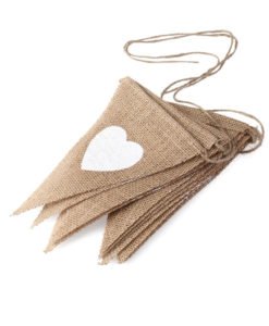 Banderole Guirlande Baniere Mariage en Jute