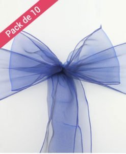 Noeuds de chaises Mariage Bleu