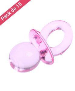 15 Mini Sucettes Roses
