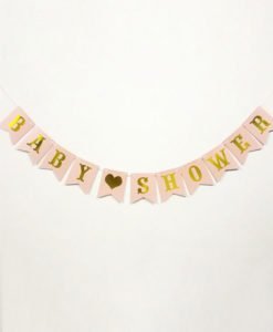 Banderole Baby Shower Or