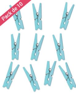 Pince a Linge Bleue pour Décoration