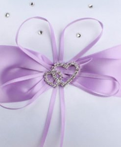 Coussin Porte Alliance Mariage Lavande
