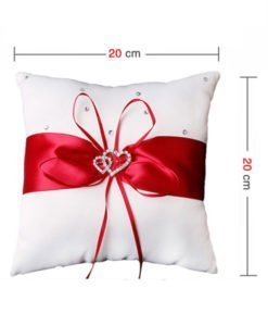 Coussin Rouge Porte Alliance Mariage