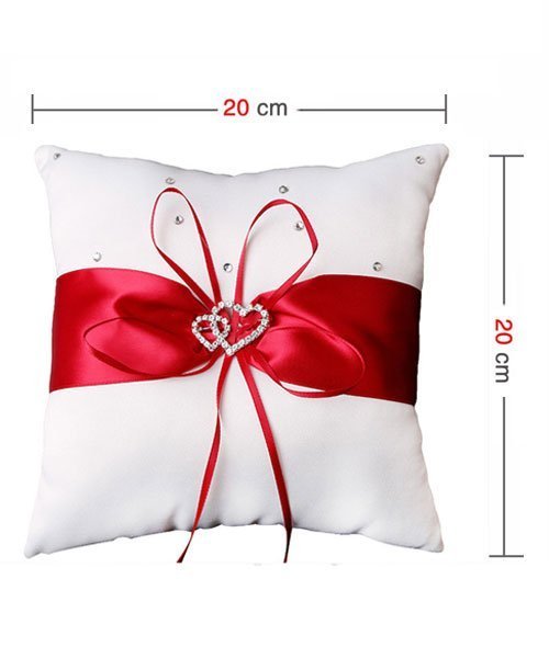 Coussin Porte Alliance Rouge pour Mariage - Meilleur Prix