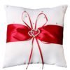 Coussin Rouge Porte Alliance Mariage