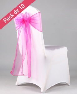 Noeuds de Chaise Fushia Mariage