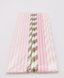 Pailles pour Baby Shower Fille