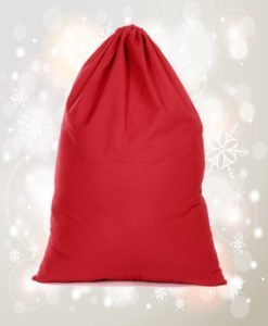 Hotte de noel Rouge