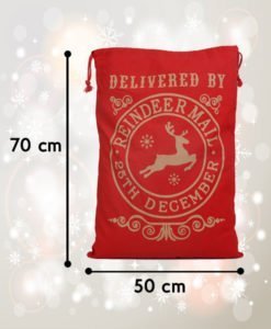 Hotte de noel Rouge