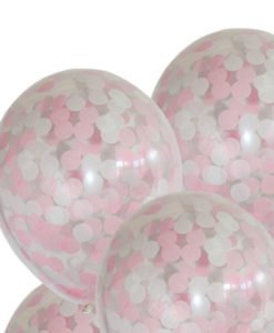 Ballons Confettis Baby SHower Fille