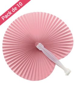 Eventail Pai Pai Rose Mariage