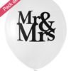 Ballons Blancs Mariage Mr & Mrs