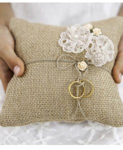 Coussin Porte Alliance Jute