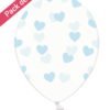 Pack 6 ballons avec Coeur Bleus