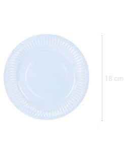 Assiettes en carton bleues