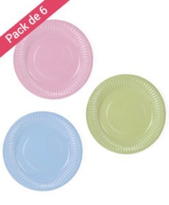 Assiettes en carton mixte