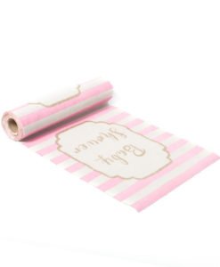 Chemin de table baby shower fille