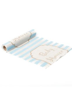 Chemin de table baby shower garçon