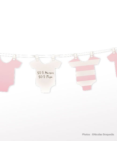 Guirlande Body Pour Baby Shower Fille
