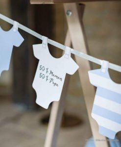 Guirlande Body Pour Baby Shower Garçon