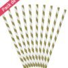 Pailles Papier Or