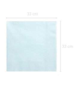 Serviette en papier bleue