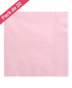 Serviette en papier rose