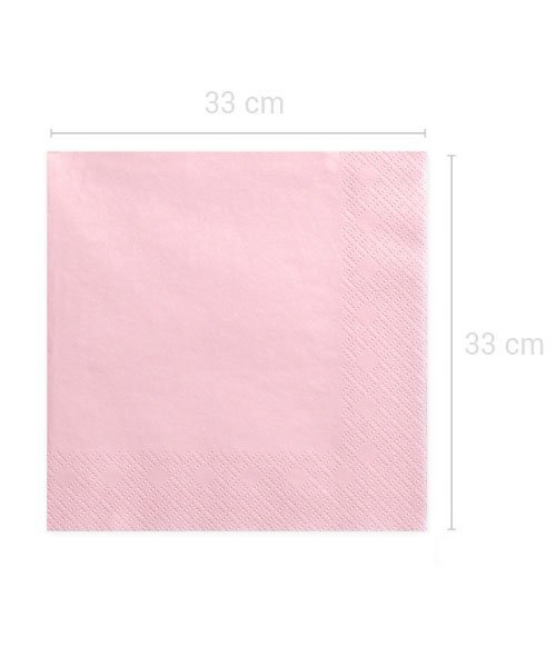 Serviette en papier rose