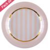 Assiettes Roses Or Blanches - Collection Chou