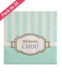 Serviettes Papier Vertes Collection Chou