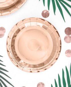 6 Petites Assiettes Rose Gold