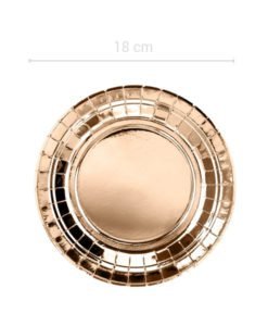 6 Petites Assiettes Rose Gold