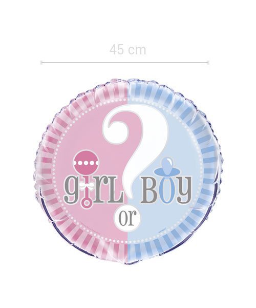 Ballon Geant 45 cm Boy or Girl