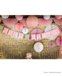 Gurilande Babyshower Rose et Or