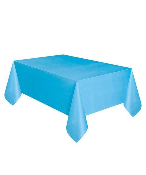 Nappe en Plastique Bleue Rectangulaire pour Décoration