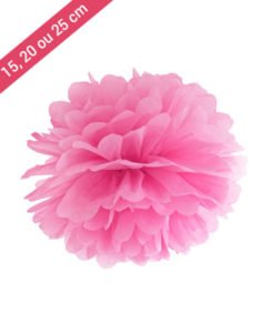 Pompon Papier Fushia