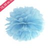 Pompon Papier Bleu Clair
