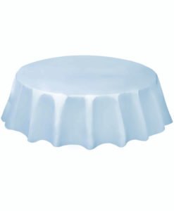 Nappe Ronde Bleue Plastique