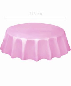 Nappe Ronde Rose Plastique