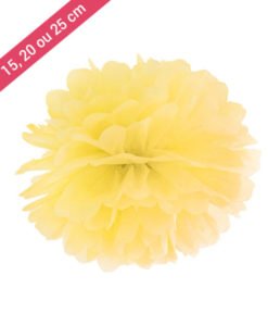 Pompon Jaune Décoration