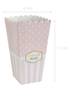 Cornet Pop Corn Baby shower Fille